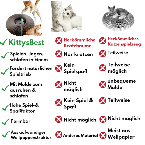 KittysBest nie wieder Langeweile  + Schutz für Deine Möbel. Neu: Inklusive Spielball!