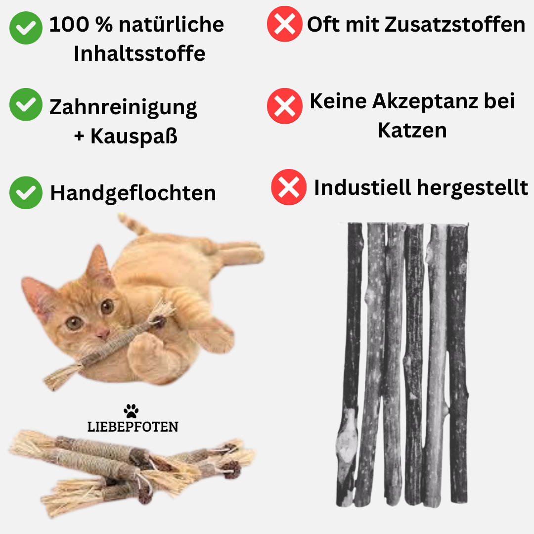 Liebepfoten Kauspaß &amp; Reinigungssticks - Unterstützt die Maulhygiene &amp; sorgt für mega Kauspaß