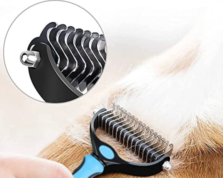 BRUNOS dog and cat detangler and comb in one 